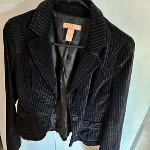 Forever 21 Black Striped Women's Blazer